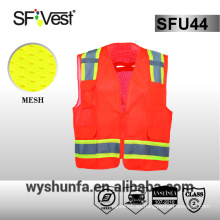 ANSI / ISEA 107-2010 ropa de trabajo reflectante 3m chaleco de seguridad reflectante ropa de seguridad reflectante 100% malla de poliéster